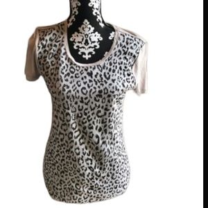 Ann Taylor Loft Cheetah Shirt  NWT